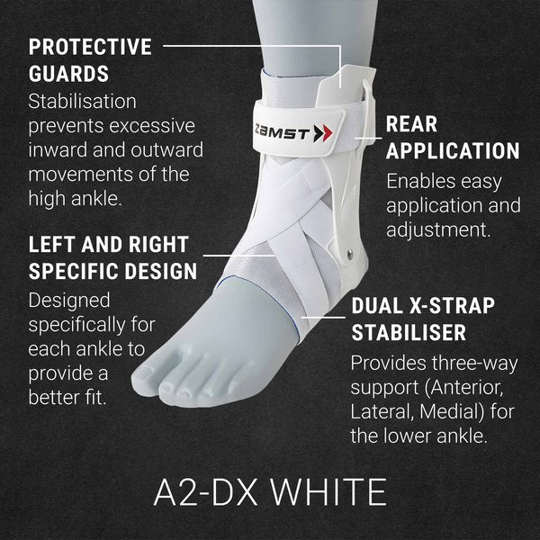 ZAMST A2-DXホワイト Lサイズ 両足セット A2-DX Ankle Brace White – Zamst.us