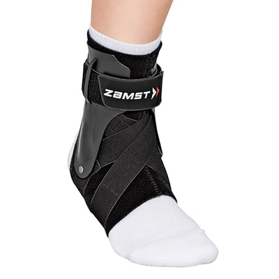 A2-DX Black ankle brace with stabilizing straps